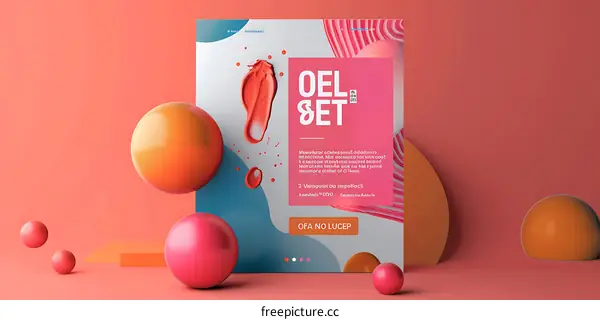 Abstract Geometric Shapes Background Design