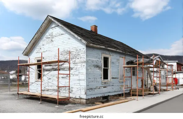 Undergoing Renovation Small House in Rural Area