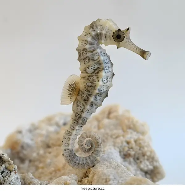 Seahorse on Coral Reef