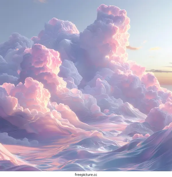 Dreamlike Pastel Cloudscape