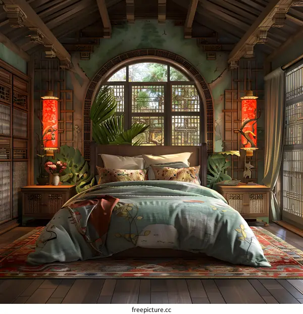 Chinese style bedroom