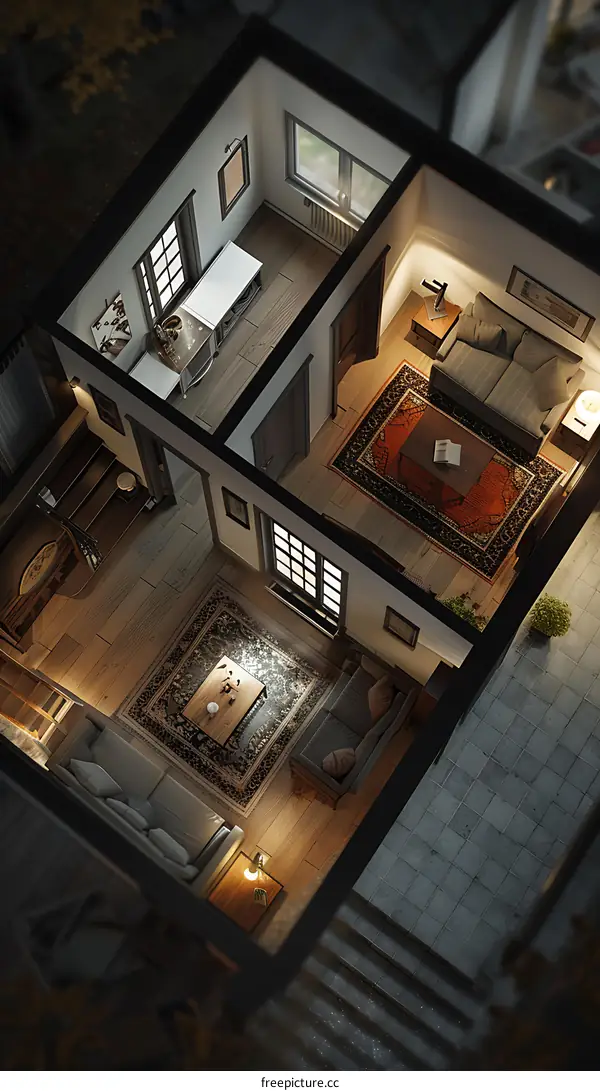 Isometric living room