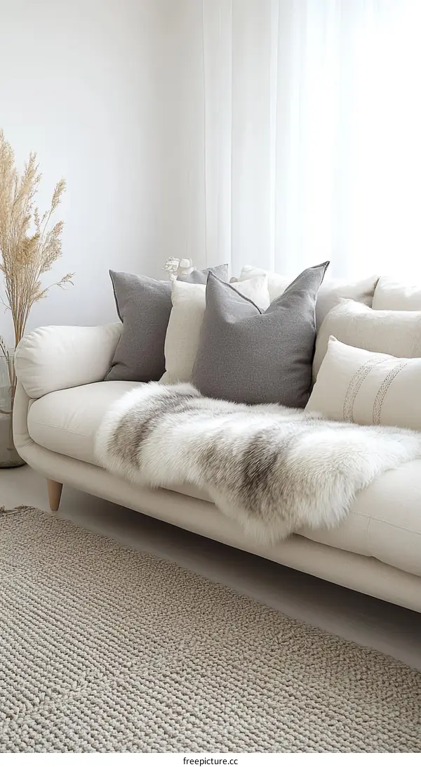 Modern Living Room Decor with Cozy Furnishings