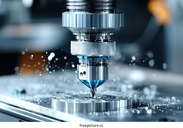 Precision Metalworking CNC Machine in Action