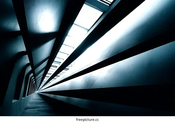 Abstract Architectural Tunnel Interior