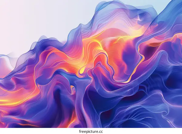 Flowing Multihued Satin Fabric