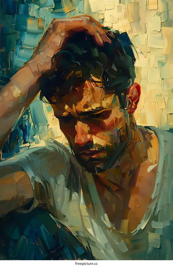 Man Portrait in Oil Painting Style
