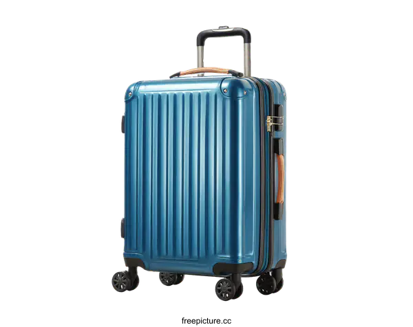 [Transparent Background PNG]Modern Blue Suitcase for Travel