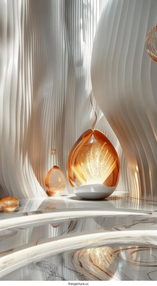 Modern Architectural Interior Design with Abstract Lighting