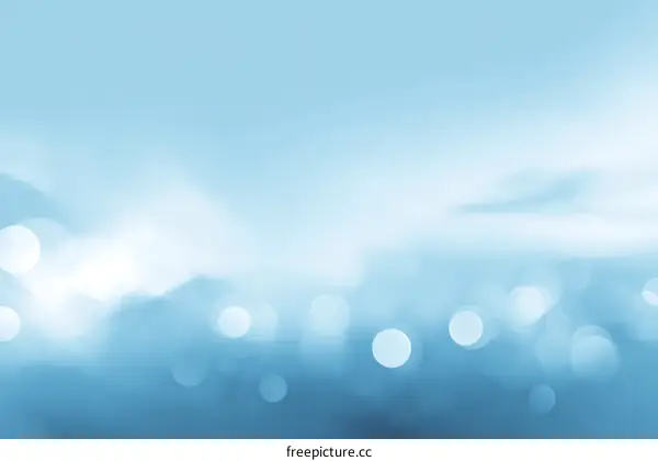Abstract Light Blue Bokeh Background