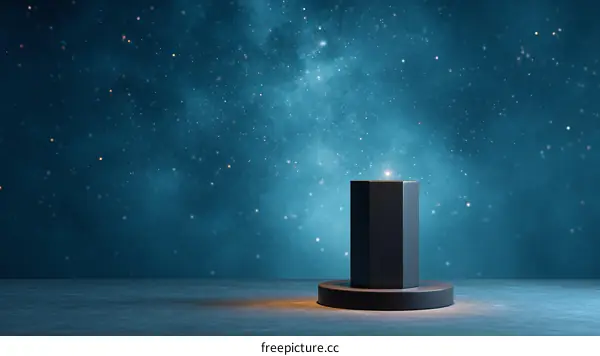 Dark Blue Nebula Display Pod