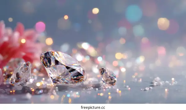 Radiant Diamonds and Delicate Blossoms