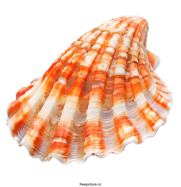 [Transparent Background PNG]Seashell on white background