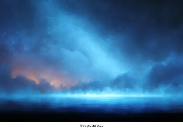 Mystical Night Scene at Dawn