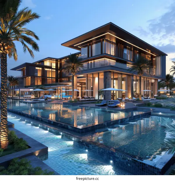 Luxury villa in Dubai's Palm Jumeirah