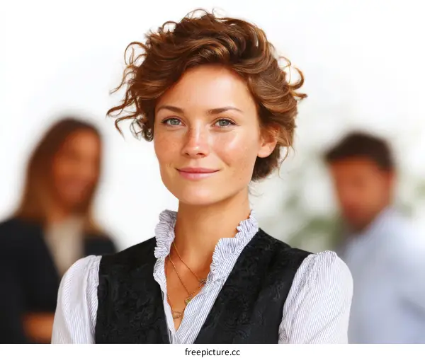 Confident Caucasian Business Woman Portrait