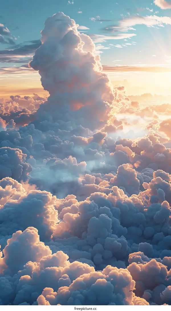 Vast Cloudscape at Sunset