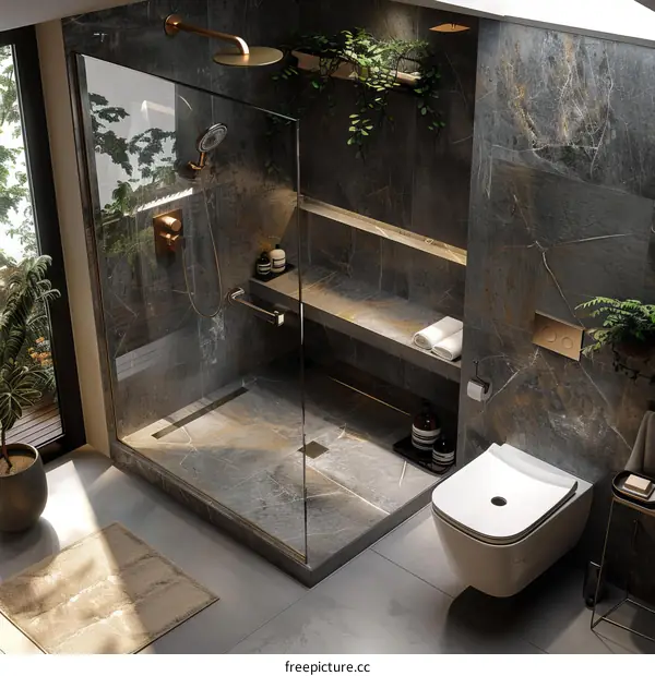 The effect picture of shower room