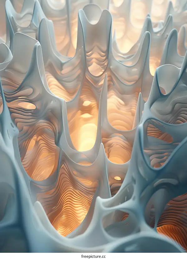 Luminous Organic Abstract