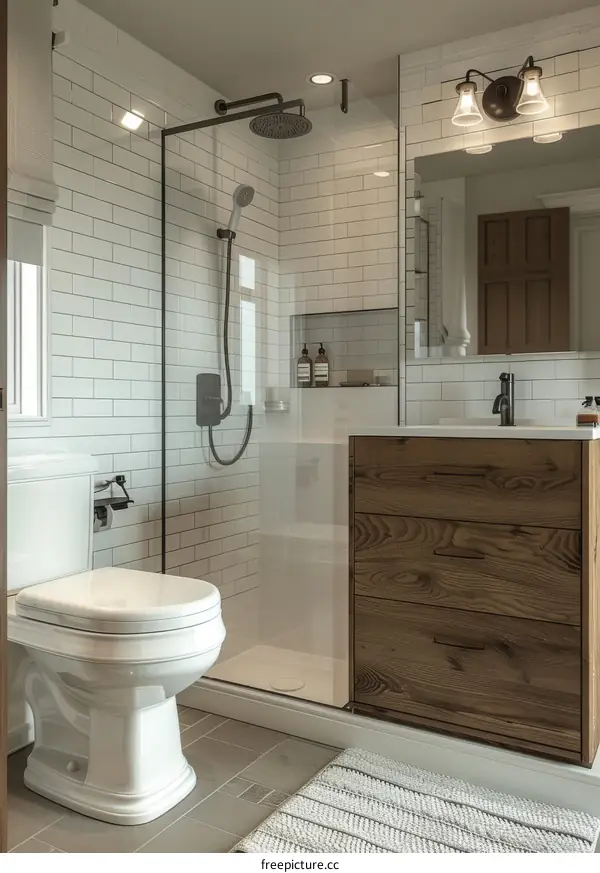 Modern Farmhouse Bathroom Design