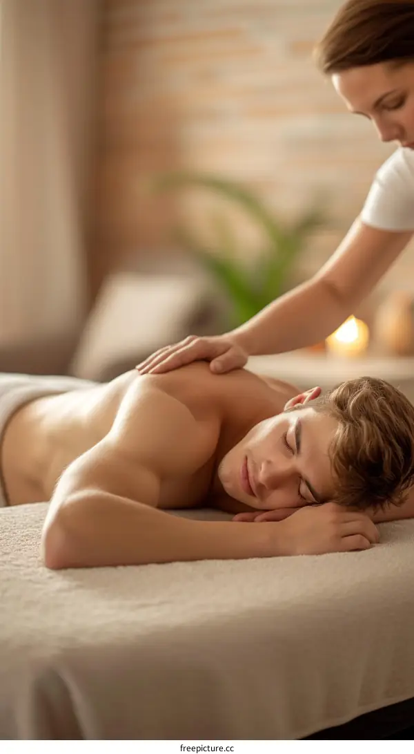 Relaxing massage helps to reduce stress and improve sleep