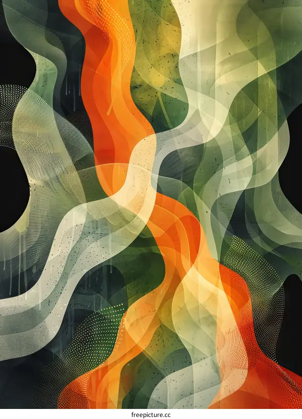 Hand-Painted River Illustration