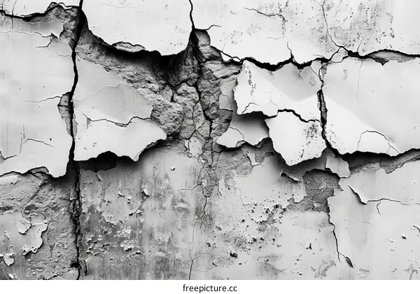 Cracked concrete wall texture background