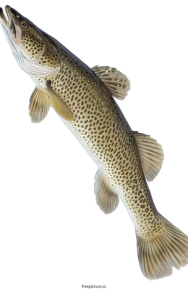 A detailed illustration of a Walleye