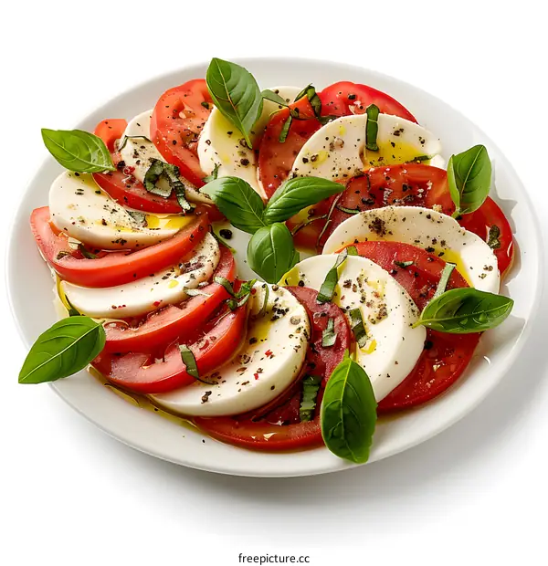 Fresh tomatoes and mozzarella cheese