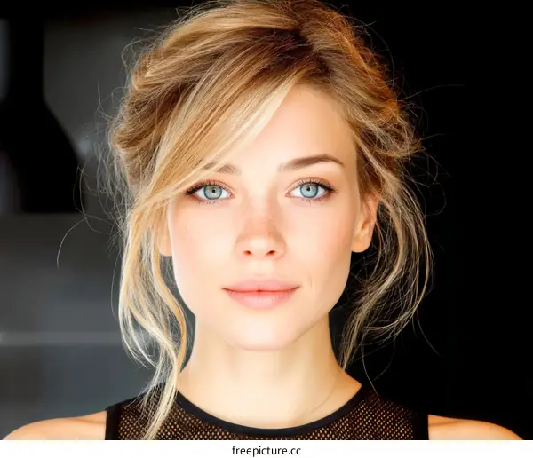 Close-up Portrait of a Blonde Woman