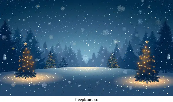 Christmas Eve Forest