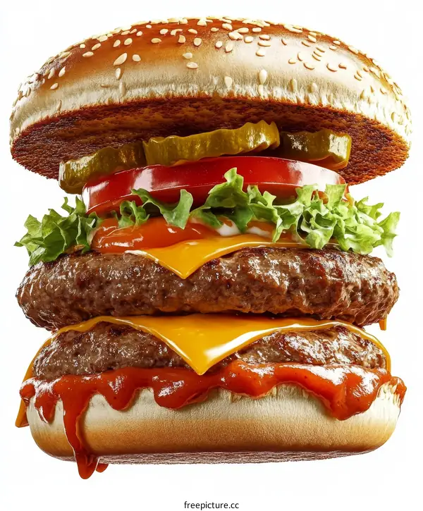 Delicious Double Cheese Burger