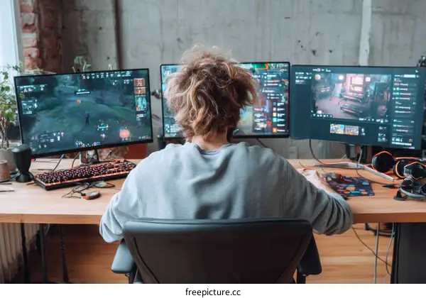 Gamer Focused Home Computer Setup