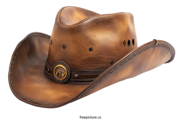 [Transparent Background PNG]Vintage Distressed Cowboy Hat