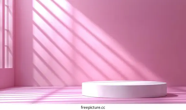 Pink Minimalist Product Display Background