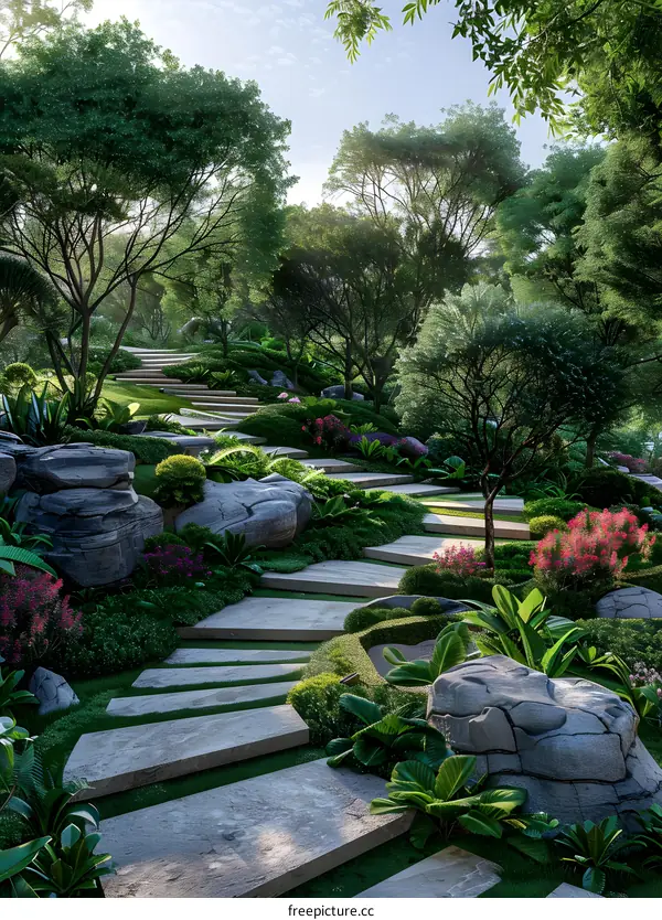 Garden landscape design renderings