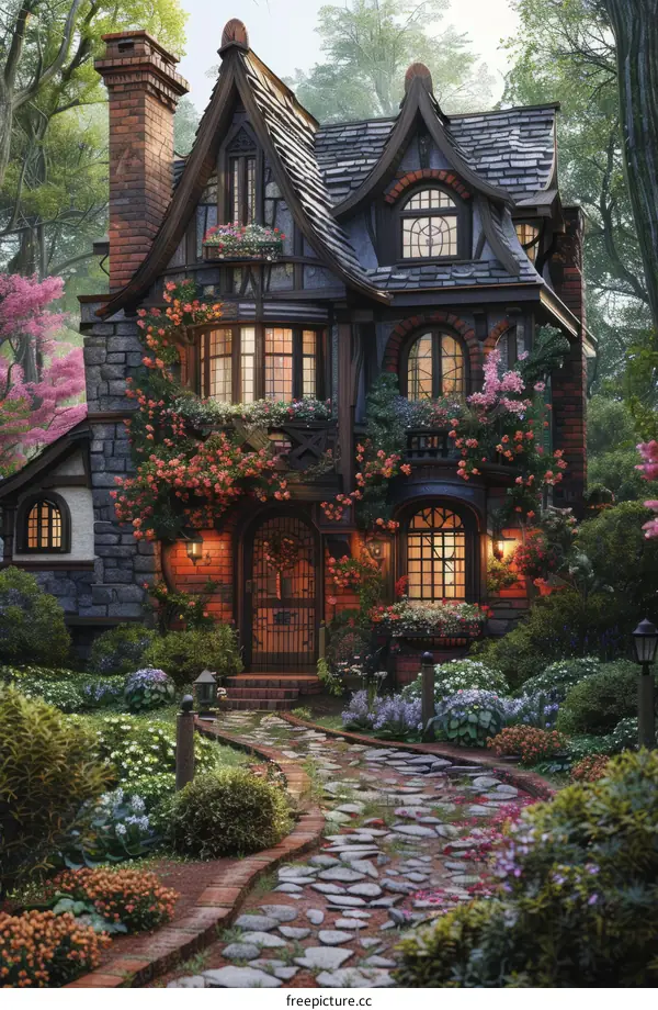 Enchanted Cottage with Lush Garden