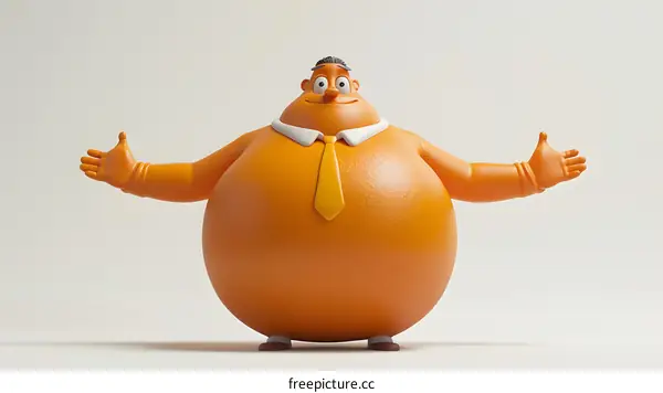 A Cartoon Man in a Suit