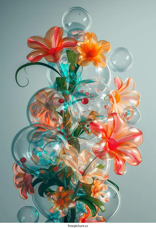 Flowers and Bubbles