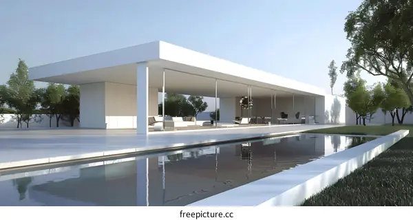 Minimalist Modern House with Swimming Pool