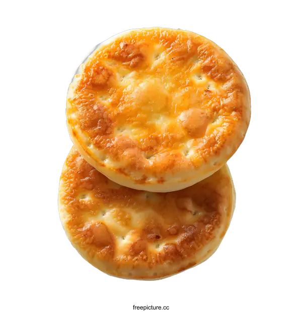 [Transparent Background PNG]Two slices of focaccia bread