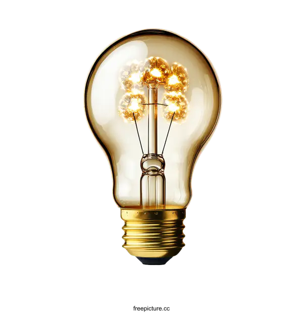 [Transparent Background PNG]Vintage Edison Lightbulb Illumination