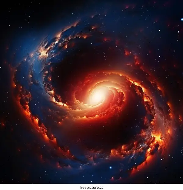 The Glowing Spiral Galaxy