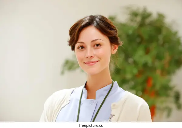 Female Caucasian Medical Professional Portrait