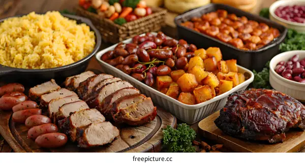 Grilled Pork Tenderloin With Side Dishes