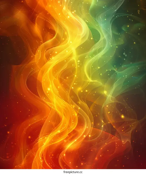 Abstract Fire Flames Energy Movement Background Design