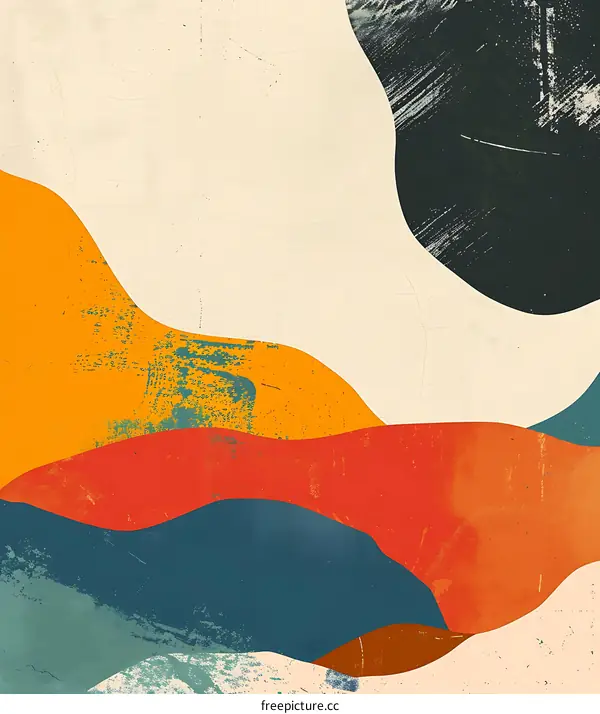 Abstract Background With Colorful Layers