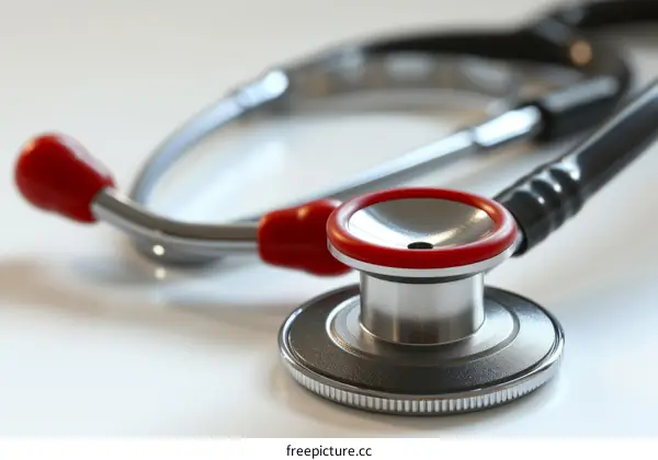 Stethoscope on a Table: Medical Equipment