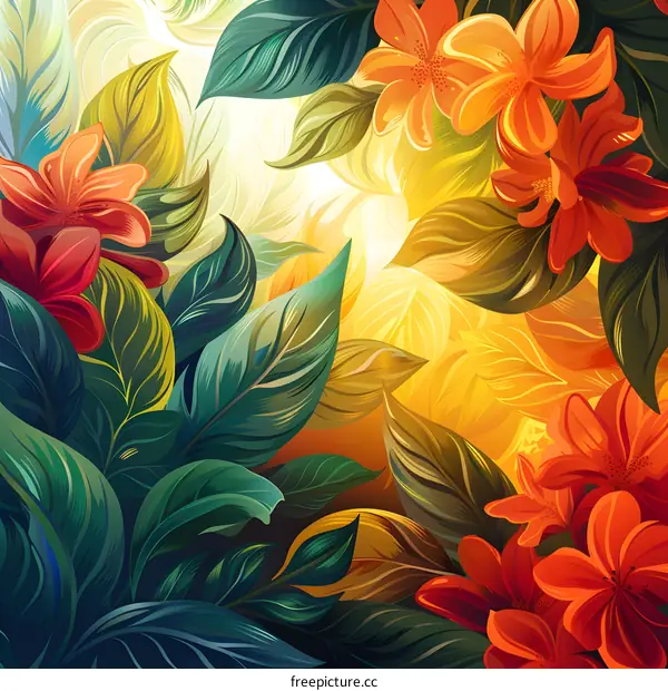 Tropical rainforest plants