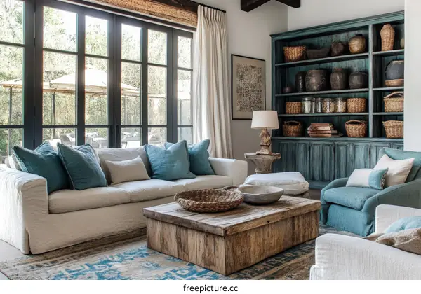 Rustic Modern Living Room Interior Design